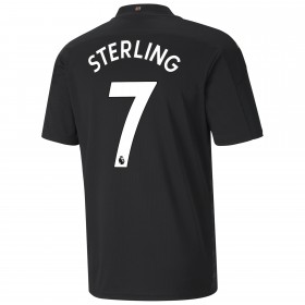 Billige Fotballdrakter Manchester City Raheem Sterling 7 Bortedraktsett 2020/21 Kortermet